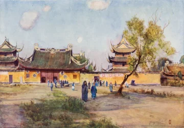 Loongwha-templer, nær Shanghai